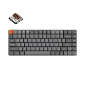 Klawiatury - Keychron K3 MAX niskoprofilowa klawiatura mechaniczna z podświetleniem białym Gateron Brown Switch - Czarna (Black) - miniaturka - grafika 1