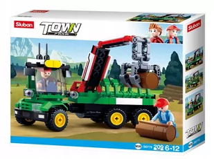 KLOCKI SLUBAN TRAKTOR MASZYNA FARMA GOSPODARSTWO POJAZD M38-B0778 CIĄGNIK FARM KOMPATYBILNE Z LEGO COBI 209 EL. - Klocki - miniaturka - grafika 1