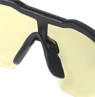 Okulary ochronne - Milwaukee MILWAUKEE OKULARY OCHRONNE ODPORNE NA ZARYSOWANIA ŻÓŁTE - miniaturka - grafika 1