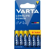 Baterie i akcesoria - VARTA AAA Longlife Power 6szt. - miniaturka - grafika 1