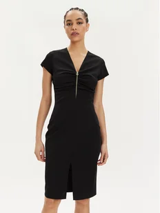 Rinascimento Sukienka koktajlowa CFC0117728003 Czarny Slim Fit - Sukienki - miniaturka - grafika 1