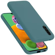 Etui i futerały do telefonów - Pokrowiec Do Samsung Galaxy A90 5G Etui w LIQUID ZIELONY TPU Silikon Case Cover Obudowa Ochronny Cadorabo - miniaturka - grafika 1