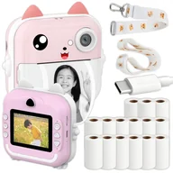 Aparaty natychmiastowe - DRUKARKA DRUKUŚ PRO TERMICZNA APARAT NATYCHMIASTOWY DLA DZIECI i 15 ROLEK - miniaturka - grafika 1