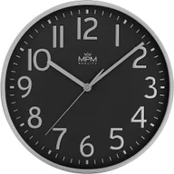 Zegary - Zegar ścienny MPM E01.4505.90 29 cm czarny cichy . - miniaturka - grafika 1