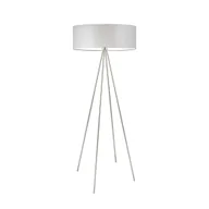 Lampy stojące - Skandynawska lampa podłogowa z abażurem IBIZA w odcieniach szarości - miniaturka - grafika 1