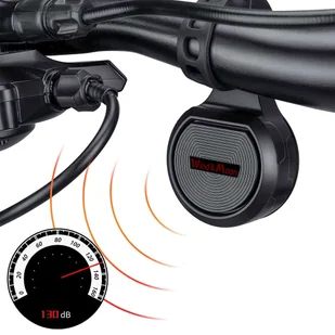 Dzwonek elektryczny 2w1 alarm rowerowy Alogy Waterproof Electric Bell na rower wodoodporny czarny - Akcesoria do smartwatchy - miniaturka - grafika 7