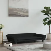 Legowiska dla psów - Legowisko dla psa, czarne, 100x50x21 cm, aksamitne Lumarko! - miniaturka - grafika 1