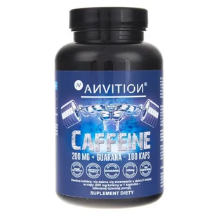 Aliness Anvition, Caffeine 200mg z guaraną 100kaps - suplement diety - Suplementy naturalne - miniaturka - grafika 2