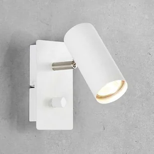 Markslojd Kinkiet LAMPA ścienna BARCELONA 107346 regulowana OPRAWA reflektorek tuba biała 107346 - Lampy ścienne - miniaturka - grafika 8