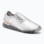 Piłka nożna - Buty piłkarskie dziecięce New Balance Furon v7 Dispatch JNR TF silver - miniaturka - grafika 1