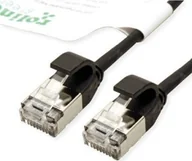 Patchcordy - Roline ROLINE GREEN F/UTP DataCenter Patch Cord Cat.6A Class EA, LSOH, bardzo cienki, czarny, 2 m - miniaturka - grafika 1