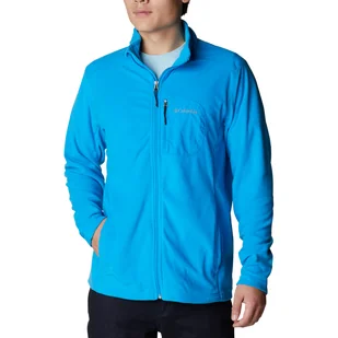 Męski Polar COLUMBIA KLAMATH RANGE FULL ZIP 2013604491 – Niebieski - Bluzy męskie - miniaturka - grafika 1