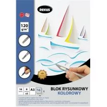 BENIAMIN Blok rysunkowy A3/16K kolorowy barwiony - Beniamin - Szkolne artykuły papiernicze - miniaturka - grafika 1