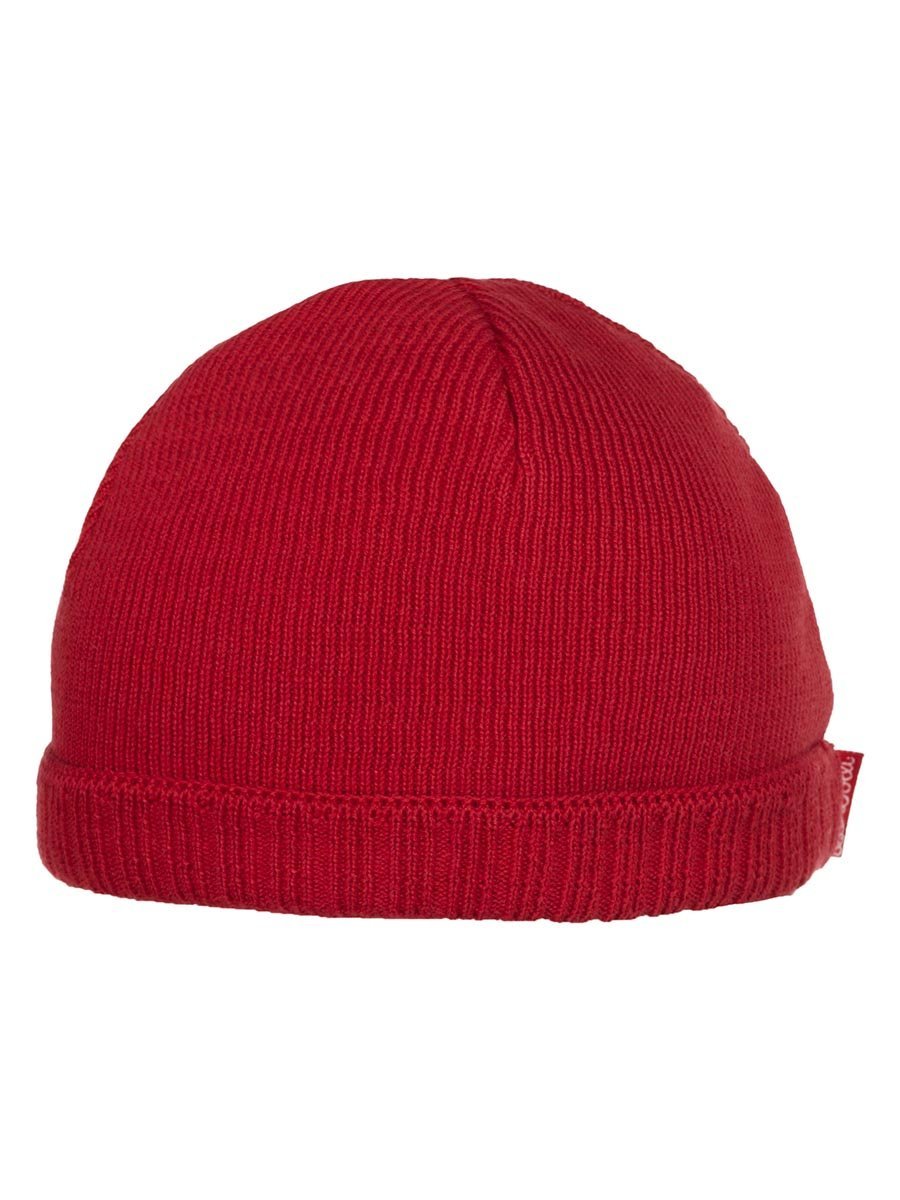 Dziecięca czapka beanie dzianinowa czerwona Döll r.51