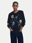 Swetry damskie - Desigual Sweter Cooper 25WWJF36 Czarny Regular Fit - miniaturka - grafika 1