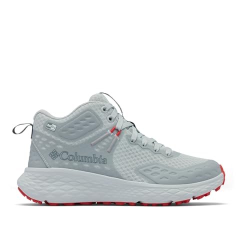 Columbia Damskie buty trekkingowe Konos TRS Outdry Mid, Mid Rise Buty trekkingowe i turystyczne, szaro-czerwone (Poppy Red), 6,5