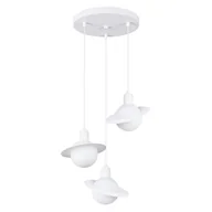 Lampy sufitowe - Lampa wisząca HYPERION 3P biały SOLLUX LIGHTING - miniaturka - grafika 1
