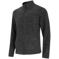 Bluzy męskie - Polar Męski 4F Czarny Melanż H4Z22 Plm350 21M-2Xl - miniaturka - grafika 1