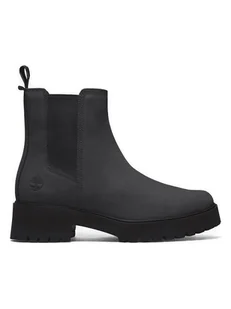 Timberland Skórzane sztyblety "Carnaby Cool" w kolorze czarnym - Botki damskie - miniaturka - grafika 1