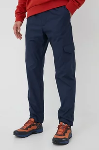 Jack Wolfskin spodnie outdoorowe Lakeside Trip męskie kolor granatowy proste - Spodnie sportowe męskie - miniaturka - grafika 1