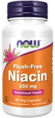 Witaminy i minerały - Now Foods Niacin Flush-Free 250mg, 90vcaps. - Niacyna - Witamina B-3 - PP 21PRONIACE - miniaturka - grafika 1
