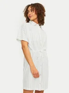 Sukienki - JJXX Sukienka koszulowa Sana 12249747 Biały Relaxed Fit - miniaturka - grafika 1