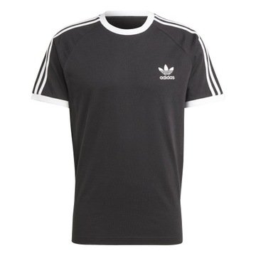 Koszulki Męskie Adidas Czarna r. M Bawełniane Sportowe dla faceta