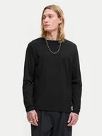 Koszulki męskie - Jack&Jones Longsleeve Basic 12279538 Czarny Regular Fit - miniaturka - grafika 1