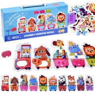 Puzzle - Puzzle edukacyjne Pociąg ze zwierzątkami do nauki alfabetu 40-ele ZA5751 EDUKAMP - miniaturka - grafika 1