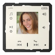 Wideodomofony - Wideodomofon intercom LARA-IC/MF kość słoniowa, design LOGUS90, EFAPEL, ELKOEP, iNELS, TMF, MF, BASE - miniaturka - grafika 1