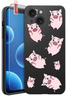 Etui i futerały do telefonów - ETUI do iPhone 13 14 WZORY SILIKONOWE MATT CASE + SZKŁO 9H - miniaturka - grafika 1