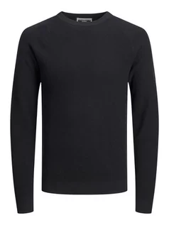 Swetry męskie - Jack & Jones Sweter "Classic" w kolorze czarnym - grafika 1