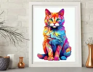 Układanki dla dzieci - Puzzle Drewniane Wooden A3 dla dzieci i dorosłych 180 el. Kot - miniaturka - grafika 1
