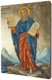 Ikona Religijna Prorok Mojżesz - Ikony i obrazy sakralne Ikona Religijna Prorok Mojżesz - Ikony i obrazy sakralne - miniaturka - grafika 1