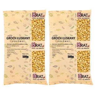 Groch łuskany połówki 1kg (2x500g) - Pasztet i przetwory mięsne - miniaturka - grafika 1