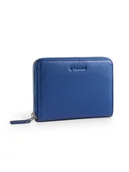 Portfele - Portfel damski Valentini Metallic 410 niebieski - miniaturka - grafika 1