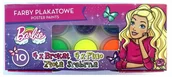 Farby i media malarskie - Farby Plakatowe 10 Kol Barbie 4 Brokat 4 Fluo Majewski - miniaturka - grafika 1