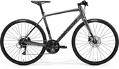 Rowery - Merida SPEEDER 100 28" Choose frame size: XXS, Choose color: Silk Dark SilverBlack - miniaturka - grafika 1