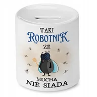 Skarbonki - Skarbonka Dla Robotnika na Urodziny na Prezent z Nadrukiem ze Zdjęciem - miniaturka - grafika 1
