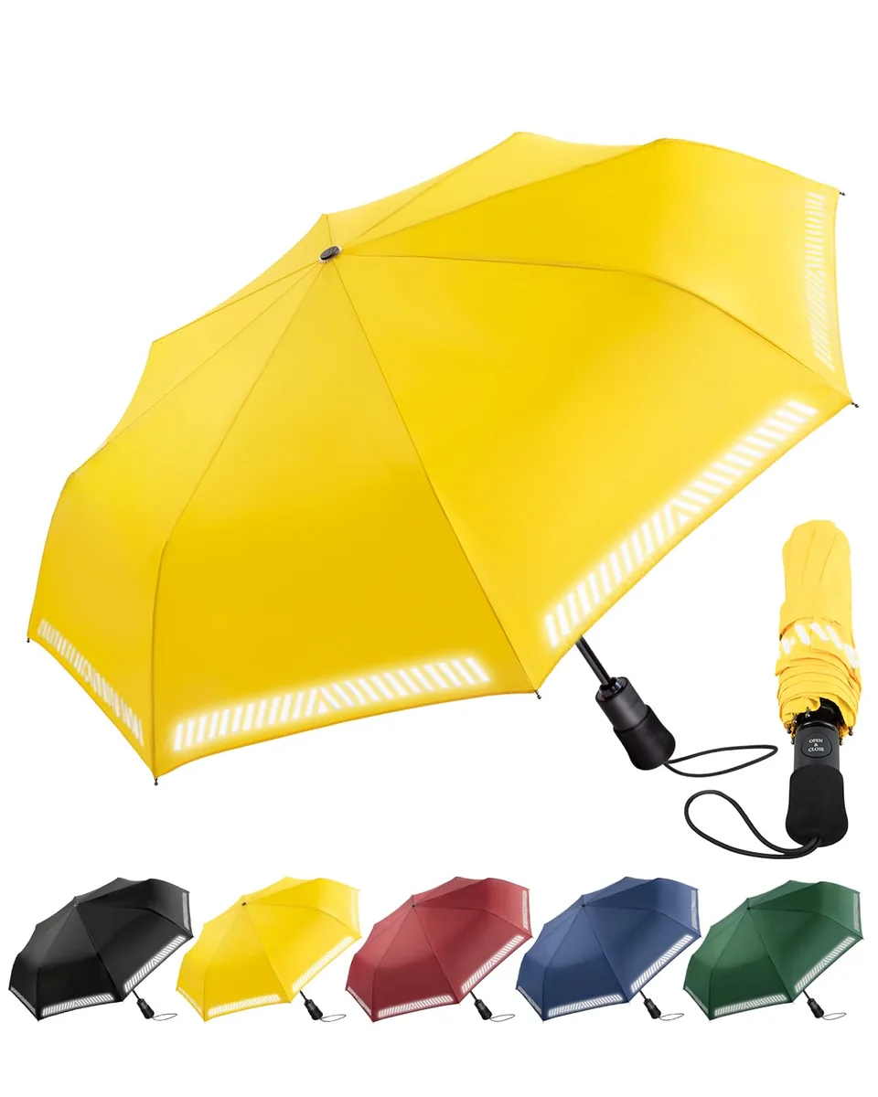 Chakipee 8 żeber składany wiatroszczelny parasol męski - wiatroszczelny parasol, parasol automatyczny, Żółty