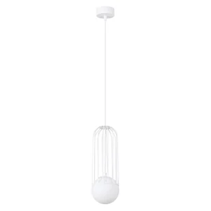 Lampa wisząca BRINA 1 biała SOLLUX LIGHTING - Lampy sufitowe - miniaturka - grafika 1