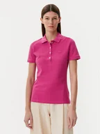 Koszulki i topy damskie - Lacoste Polo PF5462 Różowy Slim Fit - miniaturka - grafika 1