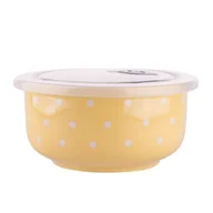 Miski i półmiski - Miska z pokrywką hermetyczną NBC 550 ml waniliowa - miniaturka - grafika 1