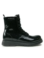 Buty dla dziewczynek - Tommy Hilfiger Trapery T4A5-33032-1237 S Czarny - miniaturka - grafika 1