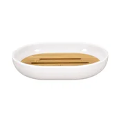 Mydelniczki i dozowniki mydła - Kleine Wolke Mydelniczka Timber, biały - miniaturka - grafika 1