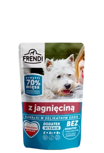 Frendi-  Kawałki w delikatnym sosie z jagnięciną 100g. - Mokra karma dla kotów - miniaturka - grafika 1