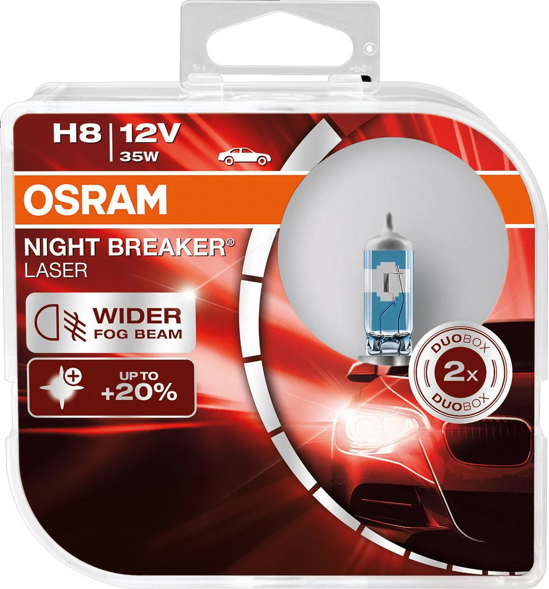 Żarówki OSRAM H8 Night Breaker Laser +150% (2 sztuki)