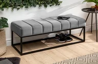 Ławki ogrodowe - Invicta Ławka Petit Beaute 110cm Samt Silbergrau Invicta 40314 - miniaturka - grafika 1