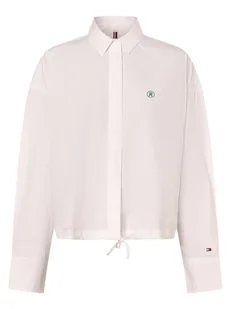Tommy Hilfiger Bluzka damska Kobiety Bawełna biały jednolity, 34 - Koszule damskie - miniaturka - grafika 1