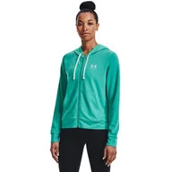 Bluzy sportowe damskie - Bluza damska Under Armour Rival Terry FZ Hoodie - miniaturka - grafika 1